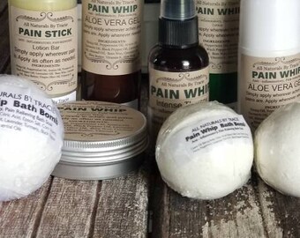 Hemp Pain Whip Aloe Gel.4 oz bottle.  Works very fast!! And lasts long!! A great alternative if you do not like the lotions.