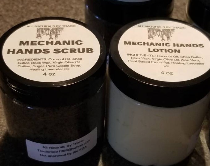 Mechanic Hands Scrub/Lotion Set 4 oz