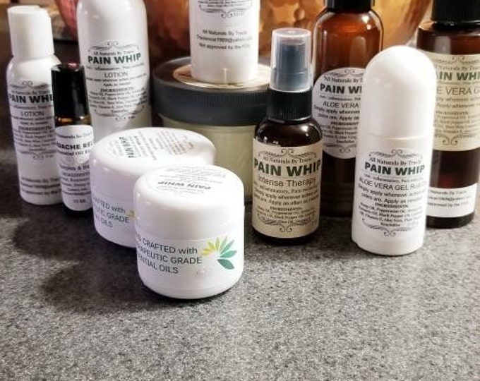 4 oz PAIN WHIP LOTION. Homemade Pain Lotion . Works fast and lasts long!!
