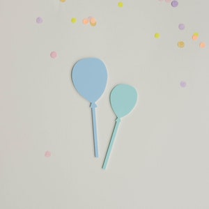 Acrylic cake topper balloon set | Cake topper in modern colors | Balloon plug for birthday wreath | Accessories for birthday ring