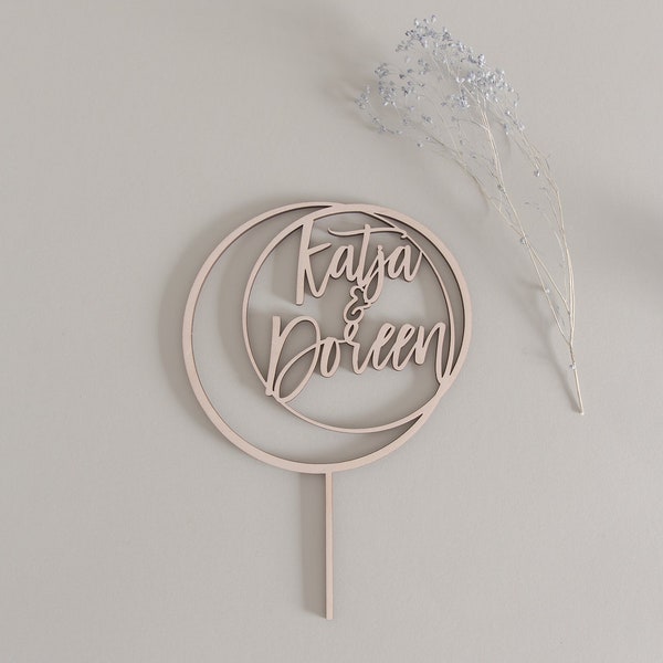 Caketopper Brautpaar   |  Personalisierter Cake Topper Hochzeitstorte   |  Personalisiertes Geschenk für Hochzeit