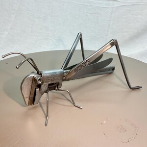 Grasshopper Sculpture Scrap Metal