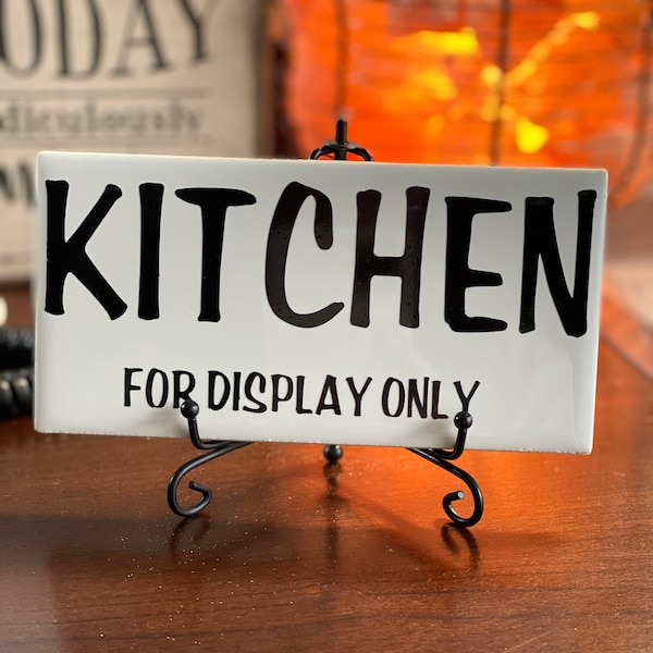 Ceramic Tile Sign - Kitchen - for display only