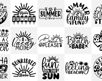 15 Custom Summer Digital Files Bundle - Perfect for Your Summer Projects!