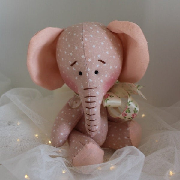 Handmade handmade handmade animal doll - Pink Elephant