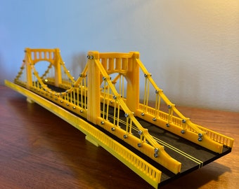 Pittsburgh Bridge Three Sisters Model