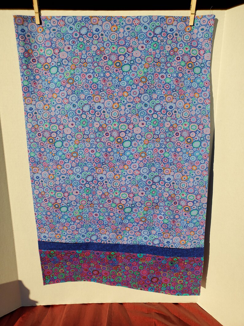 Kaffe Fassett reverse purple pillowcase Set of 2