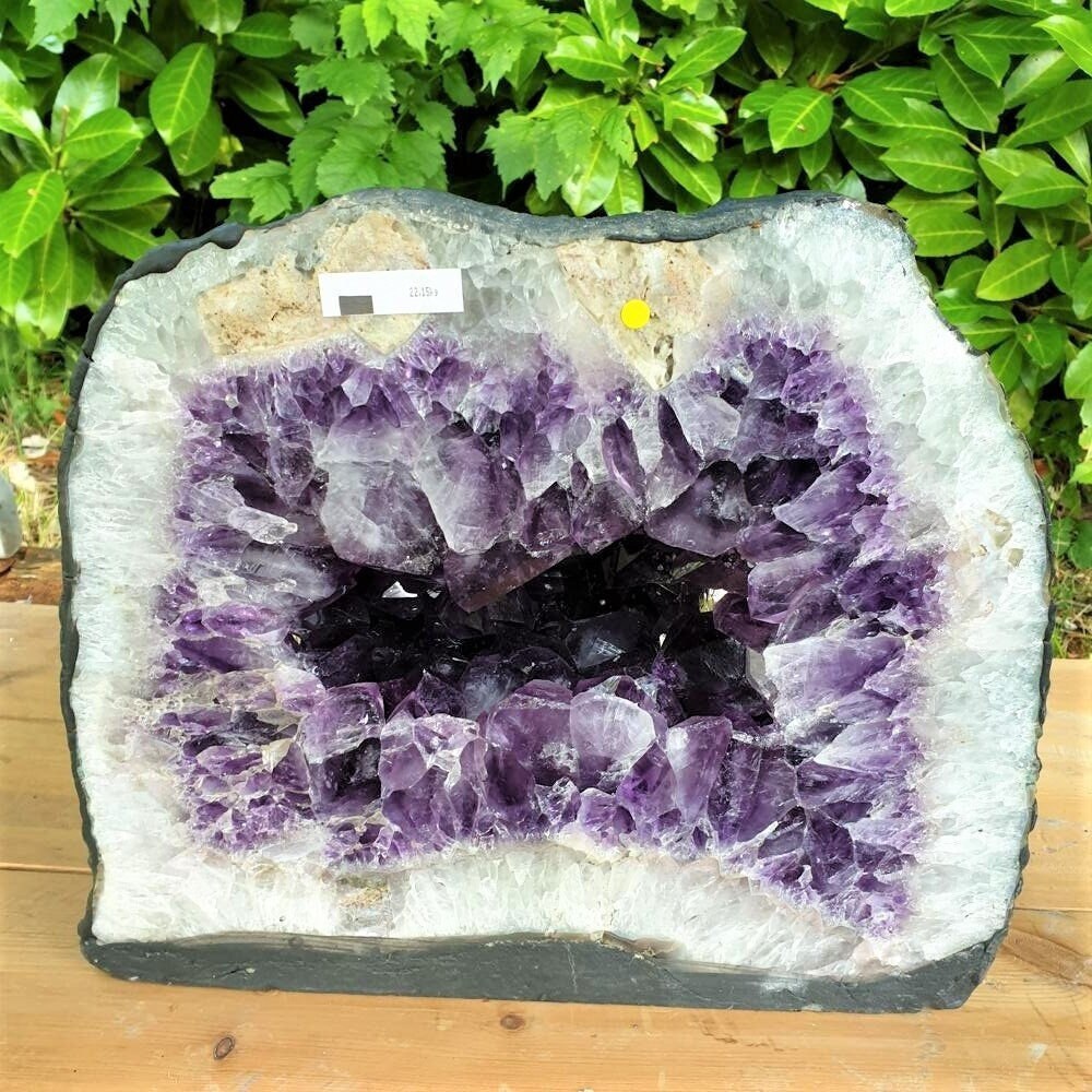 Géode Druse d'améthyste Gros Cristaux 22, 15Kg Brésil - Pierre Naturelle Minéraux de Collection Déco