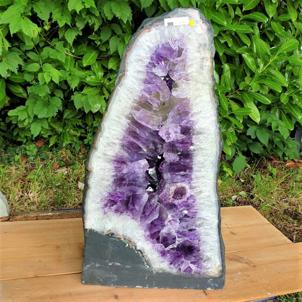 Géode Druse d'améthyste Gros Cristaux 41Kg Brésil - Pierre Naturelle Collection de Minéraux Décorati