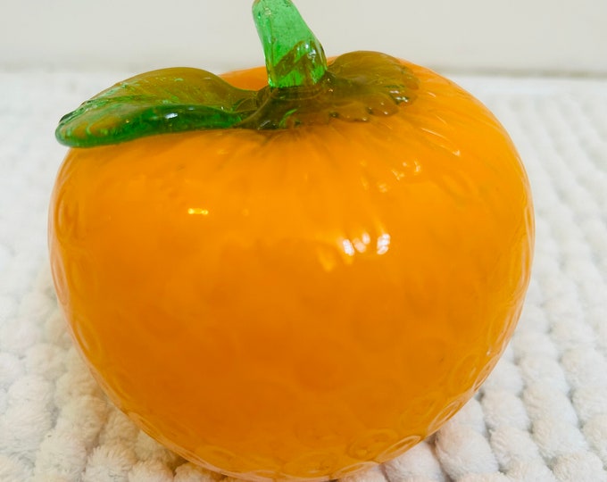 Vintage Blown Glass Fruit Murano Style Harvest Kitchen Center Etsy