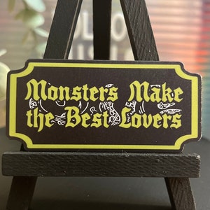Monsters Make The Best Lovers Sticker | Bookish Book Sticker | Decal for Kindle/Laptop