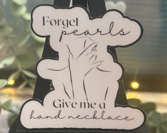 Hand Necklaces Sticker l Book Sticker | Bookish Book Sticker | Decal for Kindle/Laptop