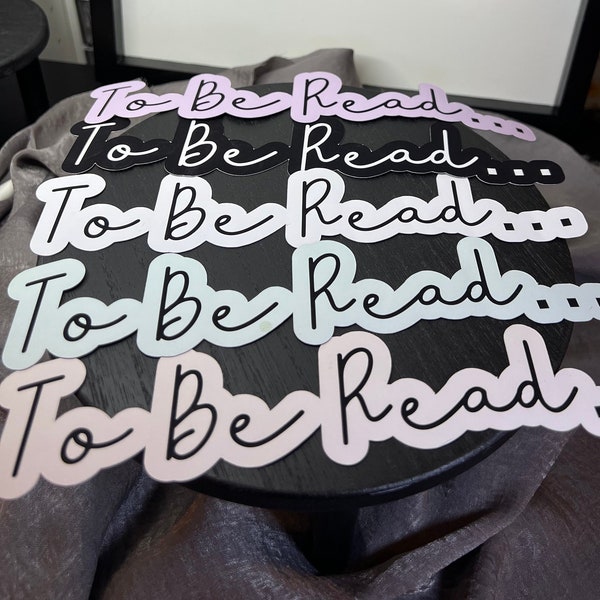 To Be Read Magnet l Aesthetic Bookish Magnet | Decal For Book Carts l Book Cart Magnet | Book Lover Gift | Book Worm | 8.5"