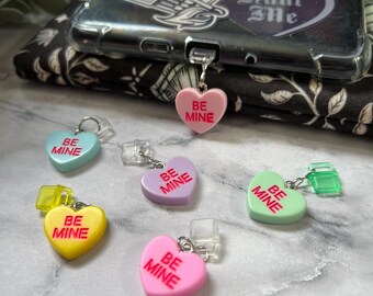 Be Mine Candy Heart Kindle Charm