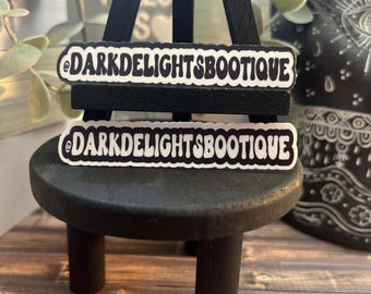 Custom Social Media Handle Sticker l Book Sticker | Bookish Book Sticker | Decal for Kindle/Laptop l Custom Sticker