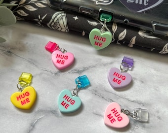 Hug Me Candy Heart Kindle Charm