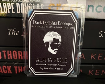 Alpha-Hole Wax Melt | Literary Inspired | Bookish Wax Melts | Book Trope Inspired | Gift for Book Lover