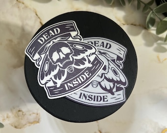 Dead Inside Death Moth Sticker