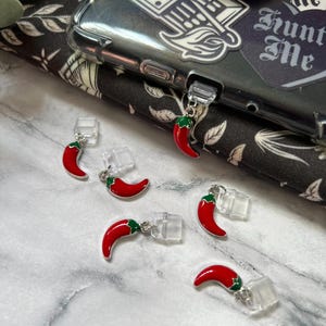 Spicy Pepper Kindle Charm | USB C Charms | Kindle Accessory | Kindle Charm | Bookish Gift | Kindle Accessory