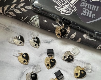 Yin Yang Heart Kindle Charm