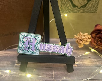 Huzzah Sticker l Book Sticker