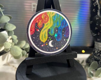 Rainbow Night Sticker