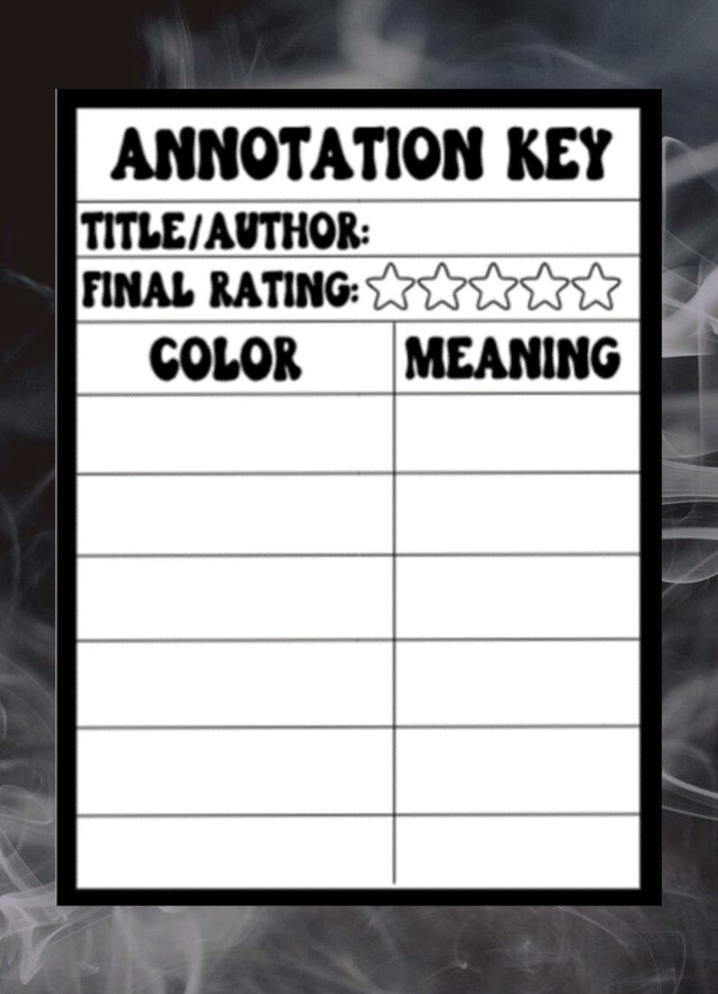 Annotation Key Blanks | Book Accessories | Gift for Book Lover ...
