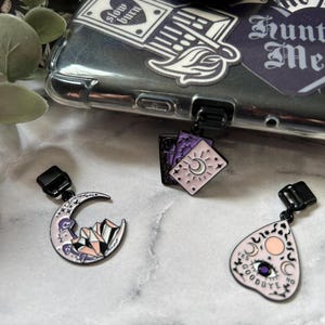 Pastel Witchy Kindle Charm | USB C Charms | IPhone Charms | Kindle Accessory | Kindle Charm | Bookish Gift | Kindle Accessory