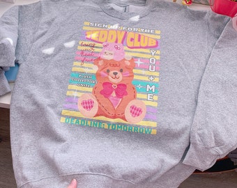 Teddy club sweatshirt | adult unisex sizes