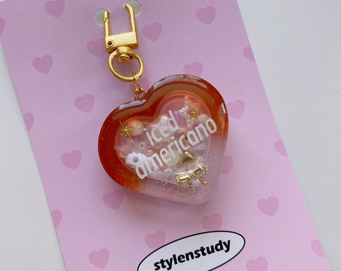 Iced Americano heart shaker