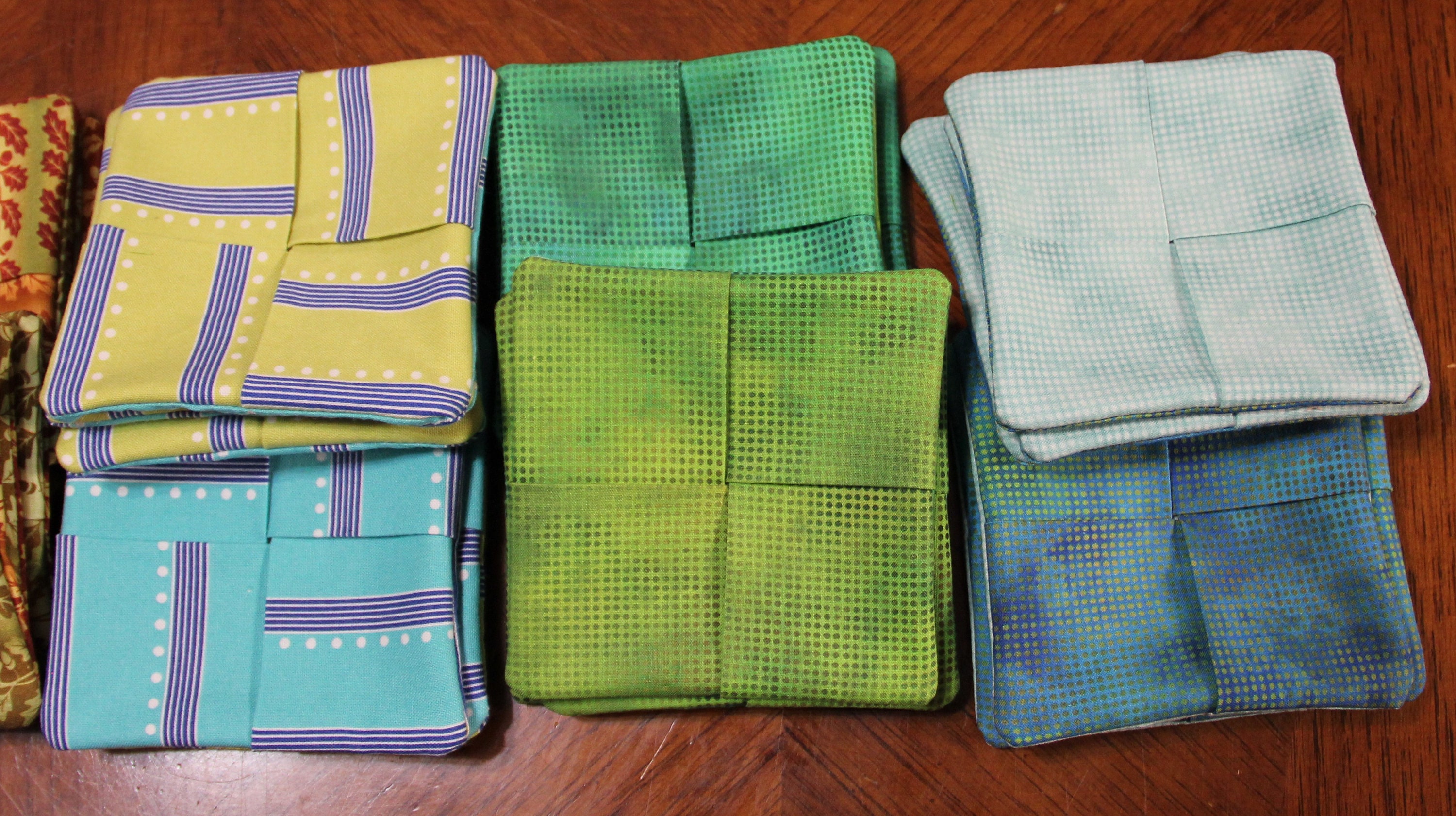 Cloth Coasters Various Colors and Themes Etsy