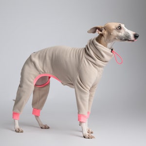 Warm and Soft Jumpsuit for Italian Greyhounds, Whippets and Greyhound | Greyhound Romper, Onesie |  The Galgo Brand