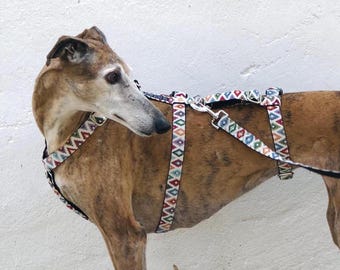 Greyhound-veiligheidsharnas - 3-punts harnas | Whippet-harnas | Whippet-beveiligingsharnas