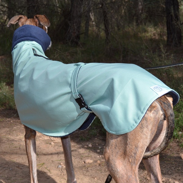 Whippet Coat Waterproof | Greyhound Coat| Italian Greyhound Coat | Super Warm Waterproof Fleece Coat for Sighthounds