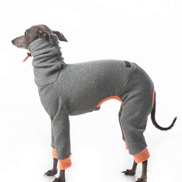 Combinaison super confortable pour lévriers, whippets et lévriers italiens | Sweat à capuche Whippet | Vêtements lévriers | La marque Galgo