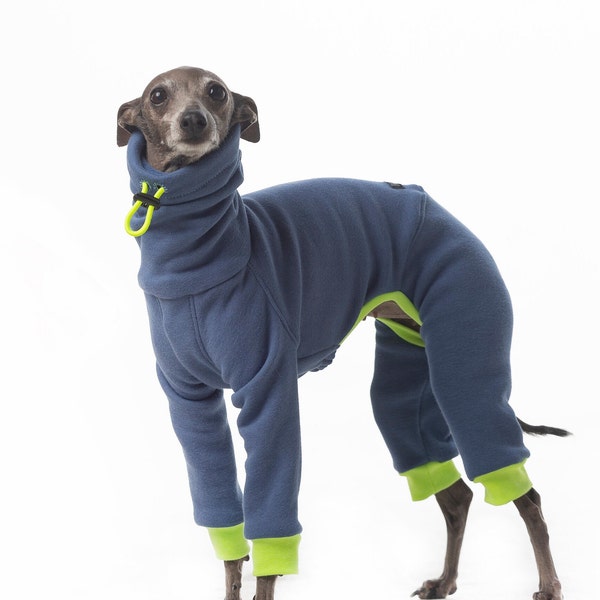 Super Comfy Jumpsuit for Italian Greyhounds, Whippets and Greyhound | Whippet Hoodie | Sighthound clothing | The Galgo Brand