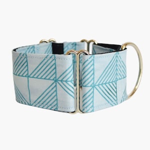 Blue Dog Collar | Martingale Dog Collar, All Sizes | Dog Collar for Whippet, Dog Collar for Greyhound, Dog Collar for Saluki and Sighthounds