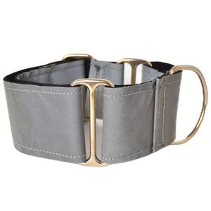 Reflective Dog Collar | Night Safety Dog | Walking night dog | Martingale collar | Greyhound collar | Sighthound collar