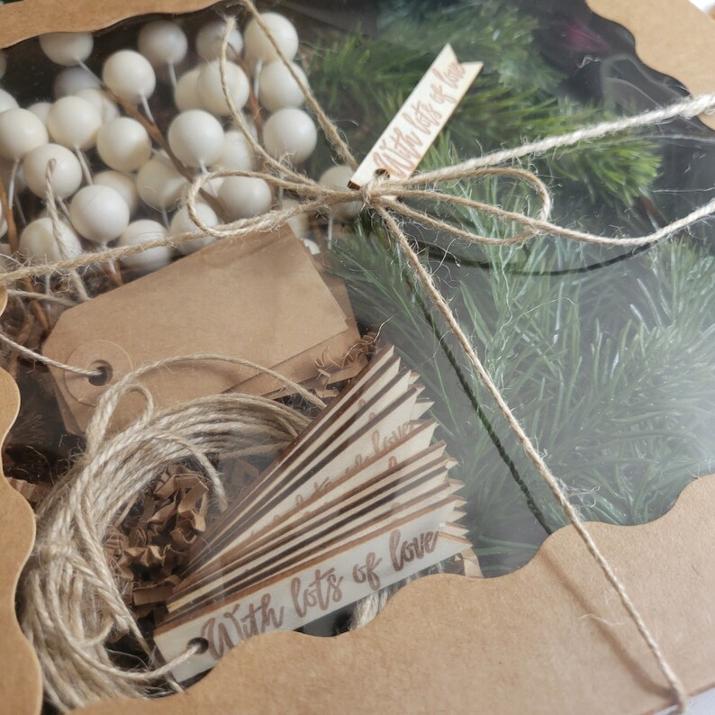 Gift Wrapping Kit / Christmas Gift Wrapping / Wreath Etsy