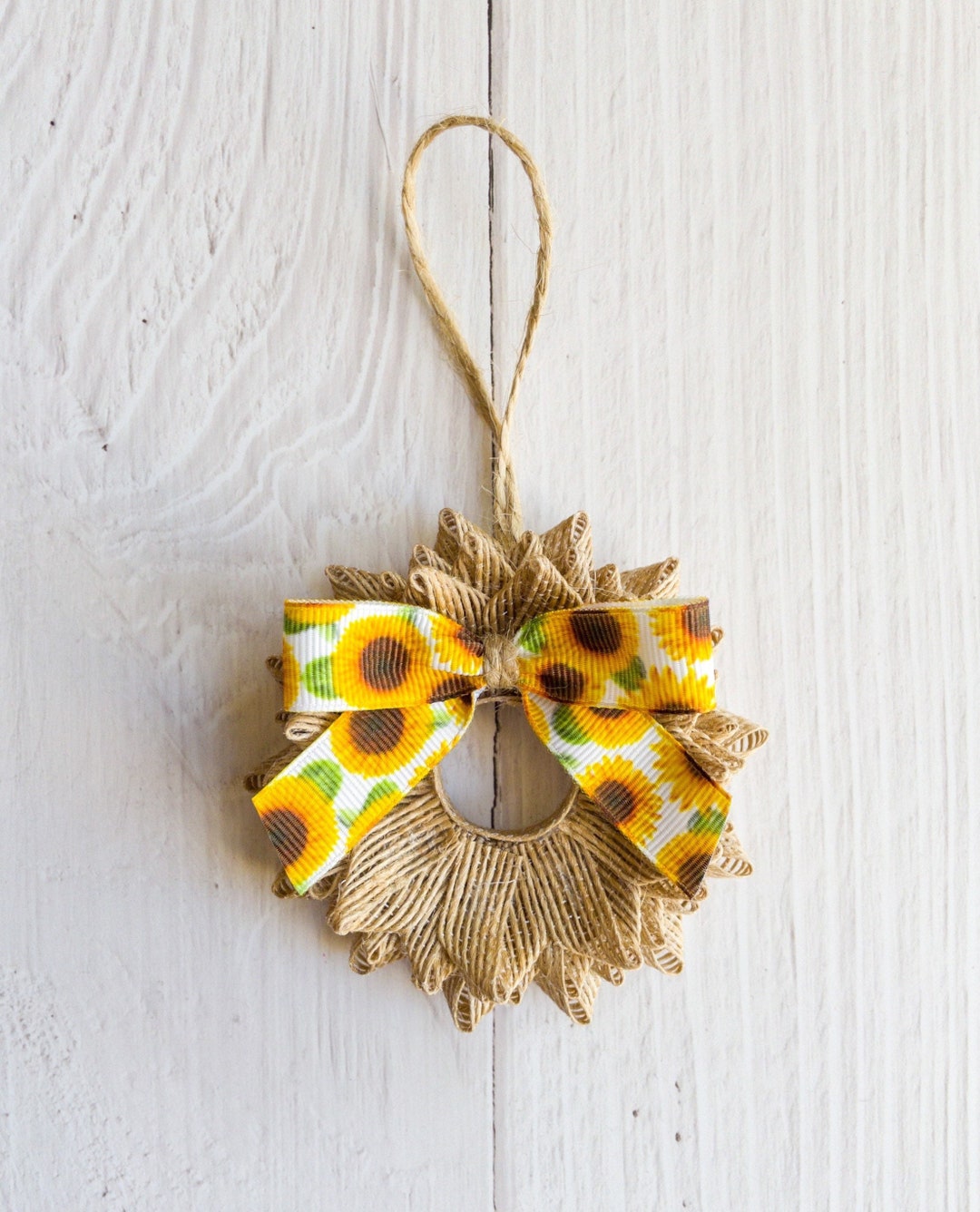 Sunflower Ornament Fall Ornaments Sunflower Christmas Etsy