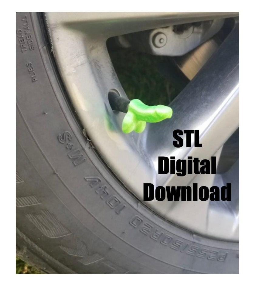 DIGITIAL FILE Valve Dick Cap Novelty STL File 3D Print