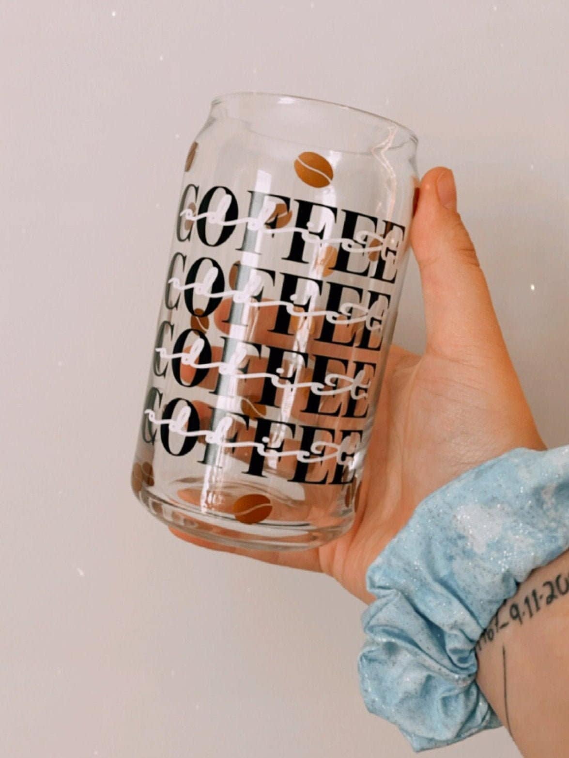 Verre à boire accro au café Verre à café glacé Verre à -  France