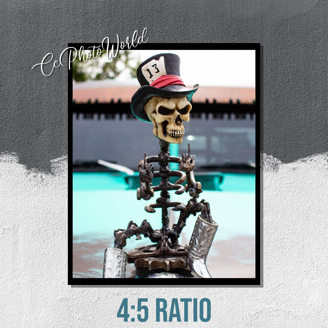 Skull Hood Ornament Photography Print Automobile Poster Vintage Car