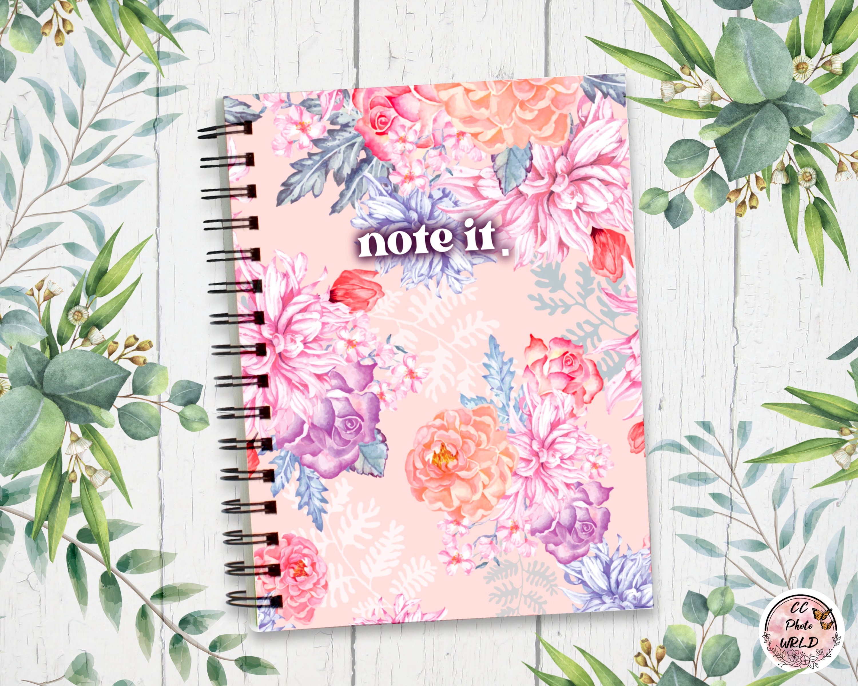 Hardcover Blank Notebook 7colors / Spiral Notebook / Blank