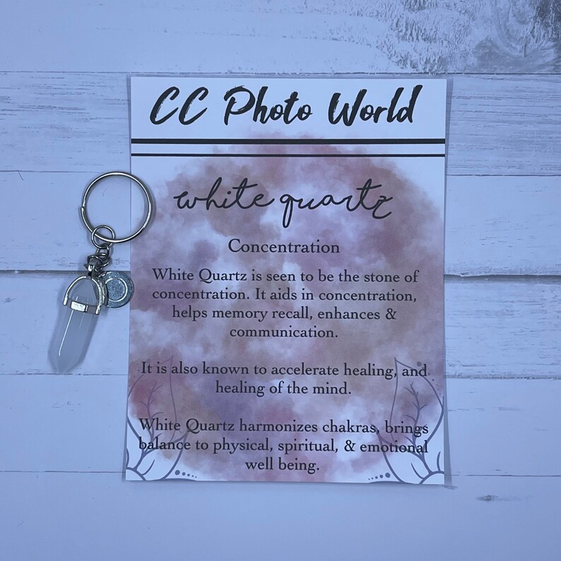 Custom Crystal Jewelry Girly Gift Healing Crystal Necklace Clear Crystal Pendant White Quartz Crystal Necklace Crystal Keychain