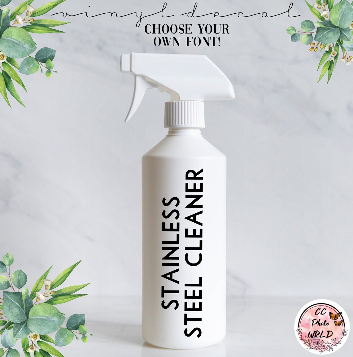 Stainless Steel Cleaner Vinyl Decal Cleaning Decals Etsy