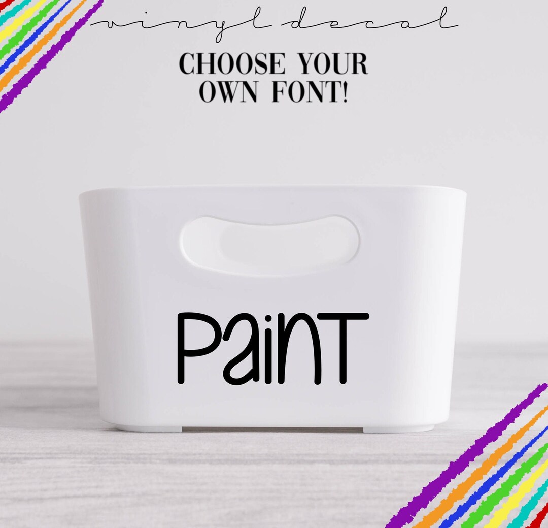 Paint Vinyl Decal Classroom Labels Classroom Decals Back to School