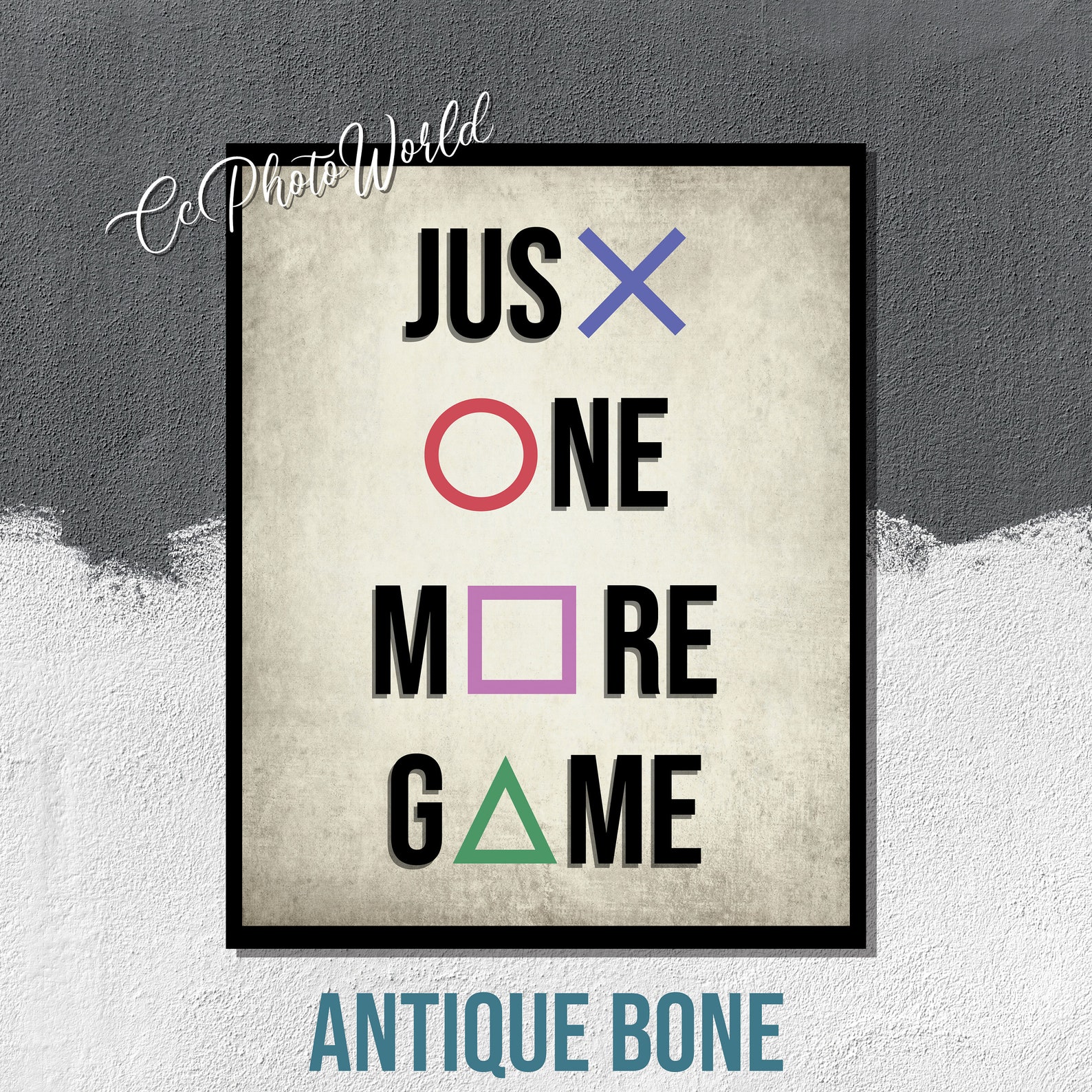 video-game-quote-art-just-one-more-game-video-game-wall-etsy-israel