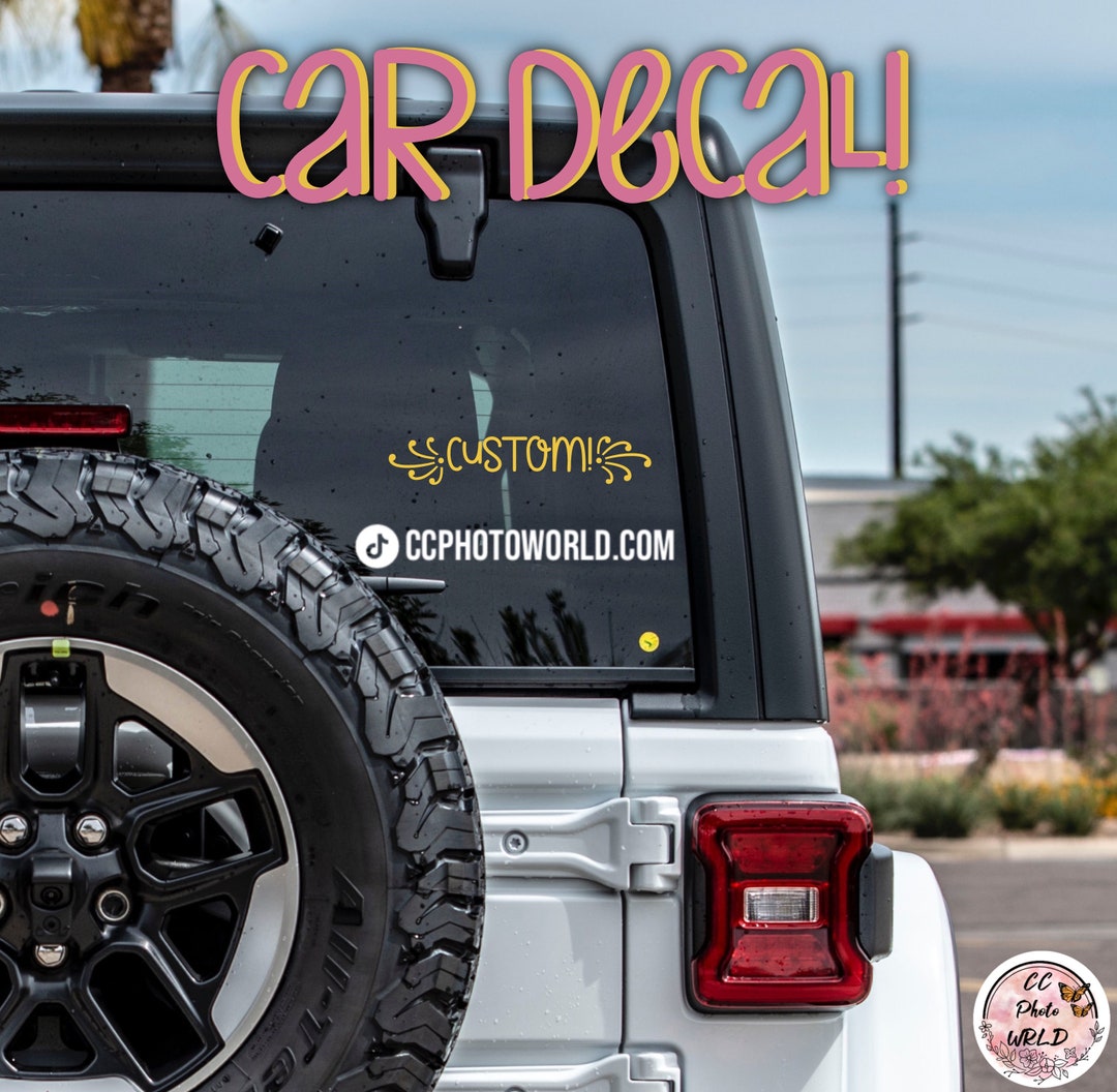 Custom Tiktok Handle Vinyl Decal Custom Tiktok Handle Car Etsy