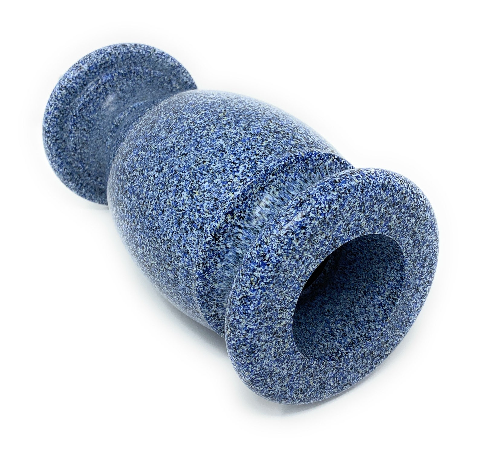 Optimum Memorial Cemetery Flower Vase Simulated Blue Granite Etsy